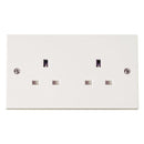 Click Polar 13A 2 Gang Unswitched Socket