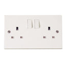 Click Polar 13A 2 Gang Dp Switched Clean Earth Socket
