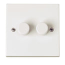 Click Polar 2 Gang 2 Way 250VA Dimmer Switch