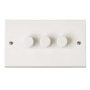 Click Polar 3 Gang 2 Way 250VA Dimmer Switch