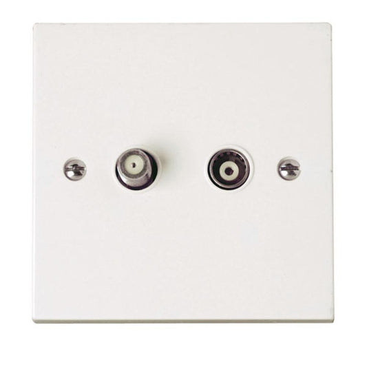 Click Polar Isolated Satellite & Isolated Coaxial Outlet