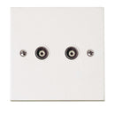 Click Polar Twin Isolated Coaxial Outlet