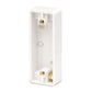 Click Polar 1 Gang 19mm Deep Architrave Pattress Box with Earth Terminal