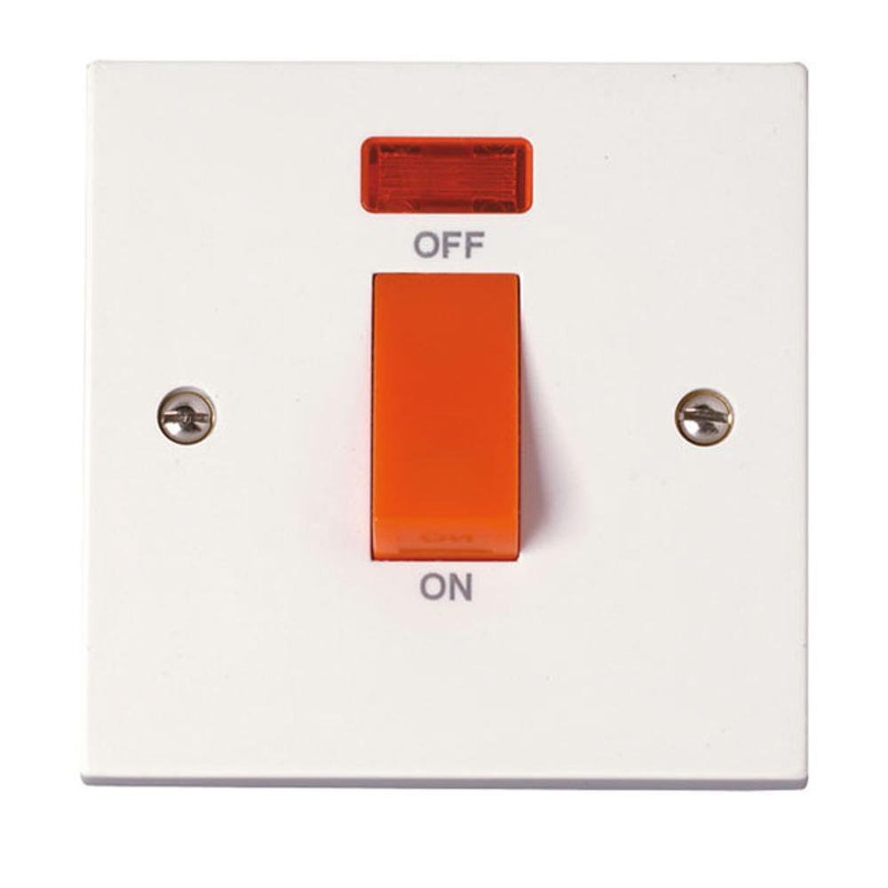 Click Polar 45A 1 Gang Dp Switch with Neon