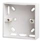 Click Polar 1 Gang 29mm Deep PVC Pattress Box - Trunking