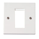 Click Polar 1 Gang New Media Unfurnished Plate - 1 Aperture