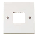 Click Polar 1 Gang Minigrid Unfurnished Plate - 2 Apertures
