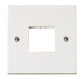 Click Polar 1 Gang Minigrid Unfurnished Plate - 2 Apertures
