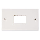 Click Polar 2 Gang Minigrid Unfurnished Plate - 3 Apertures