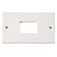 Click Polar 2 Gang Minigrid Unfurnished Plate - 3 Apertures