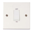 Click Polar 45A 1 Gang Dp Switch with White Rocker