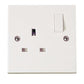 Click Polar 13A 1 Gang Switched Socket