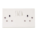 Click Polar 13A 2 Gang Switched Socket