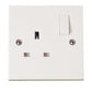 Click Polar 13A 1 Gang Dp Switched Socket with Twin Earth Terminals