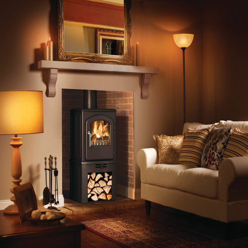 Broseley Serrano 5kW Multifuel Stove with Log Store