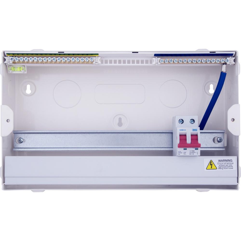 BG 18th Edition 14 Way Unpopulated Consumer Unit with 100A Main Switch