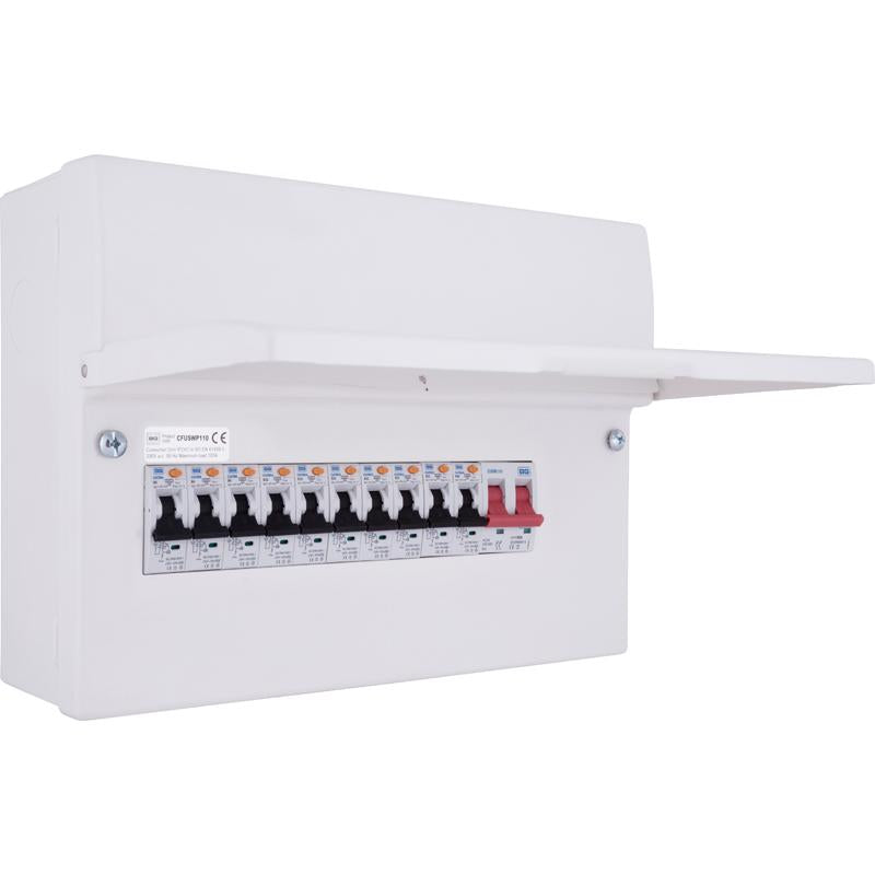 BG 18th Edition 10 Way Populated Consumer Unit with 10 RCBO's
