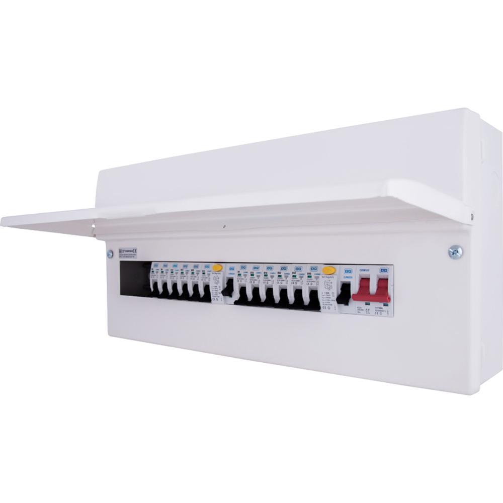 BG 18th Edition 16 Way Populated Consumer Unit with 100A Main Switch