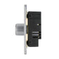 Bg Brushed Steel 400W 4 Gang 2 Way Push Dimmer - Screwless Flatplate