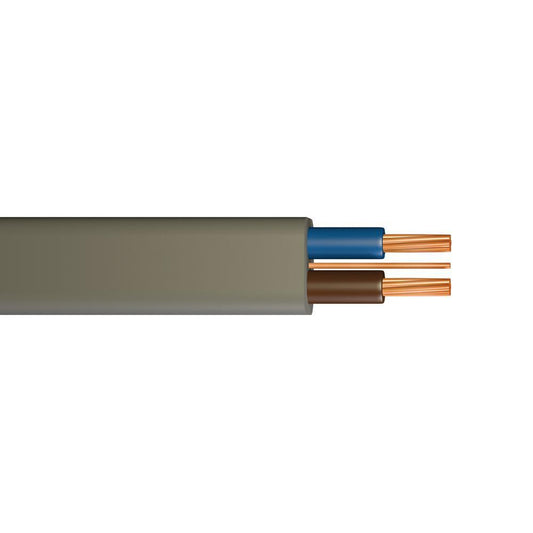 Pitacs 6242Y 10.0mm Twin And Earth Grey PVC Cable - 50m Drum
