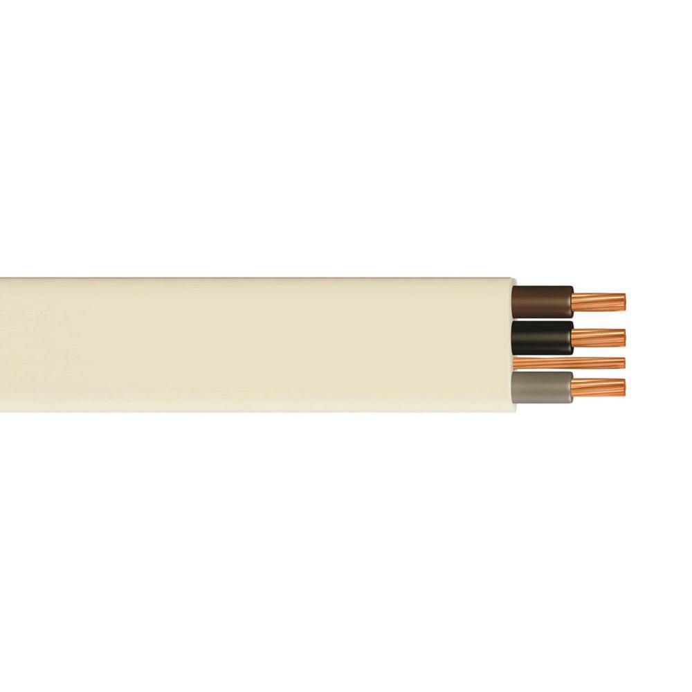 Pitacs 6243B 1.5mm 3 Core And Earth White LSF Cable - 100m Drum