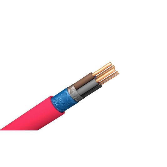 Pitacs 1.5mm 4 Core Softskin Red Fire Cable - 100m Drum