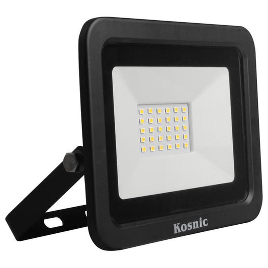 Kosnic KFLDHS30Q465-W40-BLK 30W 4000K Eco LED Floodlight - Black