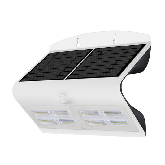 Luceco LEXS80W40 6.8W Solar Guardian Wall Light with PIR - White