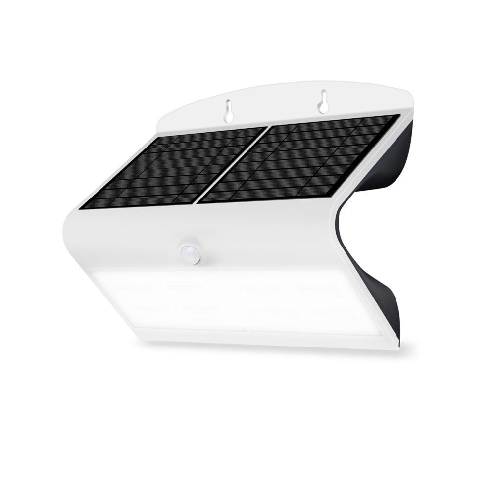 Luceco LEXS80W40 6.8W Solar Guardian Wall Light with PIR - White
