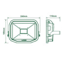 Slimline Guardian 38W Neutral White LED Floodlight - LFS30B150