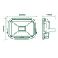 Slimline Guardian 38W Neutral White LED Floodlight - LFS30B150
