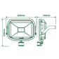 Slimline Guardian 38W Warm White LED Floodlight with PIR - LFSP30B130