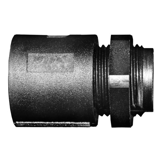 Flex-it 20mm Black Hinged Plastic Fitting with Locknut