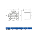 Airflow Aura Eco 100mm Budget Toilet Fan