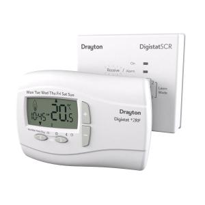 Drayton Digistat+2 RF 24 Hour Wireless Programmable Room Thermostat with SCR RF700N