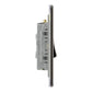 BG FBN15 10AX Plate Switch Fan Isolator 3 Pole - Screwless Flatplate - Black Nickel