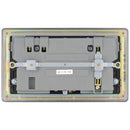 BG FBN22U3B 13A 2 Gang Switched Socket + USB - Screwless Flatplate - Black Nickel