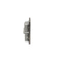 BG FBN24U44B 13A 2 Gang Unswitched Socket + USB (4 Port 42A) - Grey - Screwless Flatplate - Black Nickel