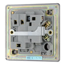 BG FBN52 13A Fused Connection Unit Switched with Power Indicator - Screwless Flatplate - Black Nickel