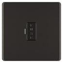BG FBN54 13A Fused Connection Unit Unswitched - Screwless Flatplate - Black Nickel