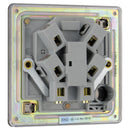 BG FBN54 13A Fused Connection Unit Unswitched - Screwless Flatplate - Black Nickel