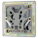 BG FBN54 13A Fused Connection Unit Unswitched - Screwless Flatplate - Black Nickel