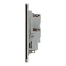 BG FBN54 13A Fused Connection Unit Unswitched - Screwless Flatplate - Black Nickel