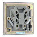 BG FBN55 13A Fused Connection Unit Unswitched Flex Outlet - Screwless Flatplate - Black Nickel