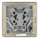 BG FBN55 13A Fused Connection Unit Unswitched Flex Outlet - Screwless Flatplate - Black Nickel