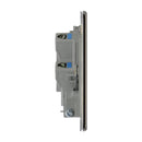 BG FBN55 13A Fused Connection Unit Unswitched Flex Outlet - Screwless Flatplate - Black Nickel