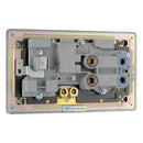 BG FBN70B 45A Cooker Connection Unit Switched Socket with Power Indicator Grey Surround - Screwless Flatplate - Black Nickel