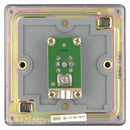 BG FBN60 1 Gang Coaxial Socket - Screwless Flatplate - Black Nickel