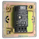 BG FBN81P 400W 1 Gang 2 Way Dimmer - Screwless Flatplate - Black Nickel