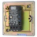 BG FBN81P 400W 1 Gang 2 Way Dimmer - Screwless Flatplate - Black Nickel